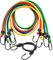 Pulpos Elasticos con Gancho 10 Set Pulpos Elasticos 5 Colores Pulpos 5 Tamaños,Bungee Cord para Exteriores,Jardín,Transporte,Camping,Motocicleta,Autocaravana,Bicicleta,Viajar