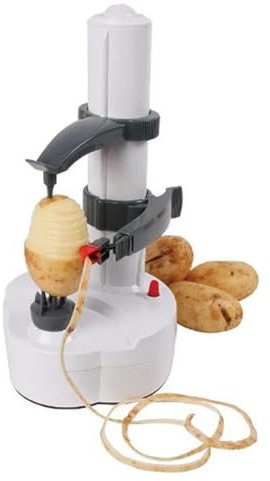 Pelador De Patatas Eléctrico, Máquina Peladora De Patatas Comercial Con Base Antideslizante, Pelado De Alta Eficacia Cuchilla Giratoria Automática, Pelado Preciso Fácil De Usar, Para Frutas Y Verduras