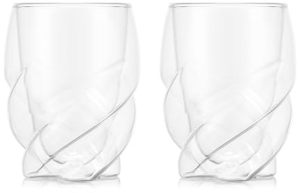 Bodum PAVINA Paris - Juego de 2 vasos de doble pared, 270 ml, aptos para lavavajillas, vidrio de borosilicato soplado por la boca