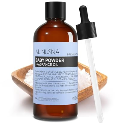 MUNUSNA Baby Powder Fragrance Oil 100ml for Diffusers