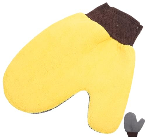 jojofuny Guante de Lavado de Coches de Coral Fleece, Doble Cara, Resistente y Absorbente, para Limpieza de Carrocería y Superficies en Limpieza Doméstica y Automotriz