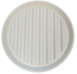 Blomkruksunderlägg Med Hjul Växtvagn Rund Låsbar Blomkrukvagn Kan Användas Inomhus Och Utomhus Plantunderlägg(White,28cm)