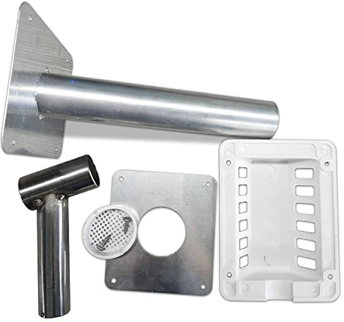 Techomey Gasabzug-Set für Propangas-Kühlschrank, Gaskühlschrank-Abzugskits, Wohnmobil-Zubehör, Wohnmobil-Kühlschrank-Zubehör oder Ersatz