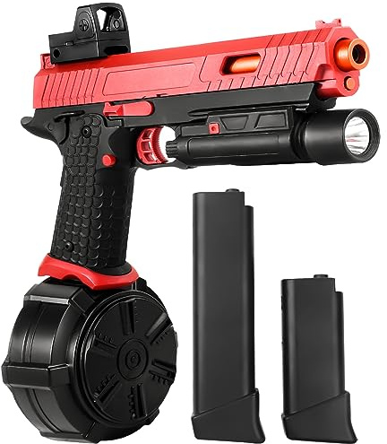 Gel Blaster JM-X5, versión mejorada para X2, juguetes de gel con gafas y tambor, juegos de Navidad, Pascua, juegos al aire libre y diversión en el patio trasero para edades de 14 años en adelante y