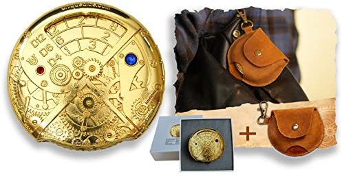 UD UNIK DICE Roulette mekanisk spinner tärningsset för fängelsehålor och drakar – metall D&D rollspel set för TRPG – mångsidig steampunk