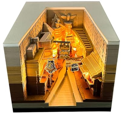 3D-Kunstkalender 2025, 3D-Kalender, Memo-Block, abreißbarer Kalender, Skulptur, Kunstblöcke, Kalender mit LED-Lichtern, Zeitmesser-Kalender, Papiermodellschnitzerei, Kunst, Geschenk für Zuhause, Büro,