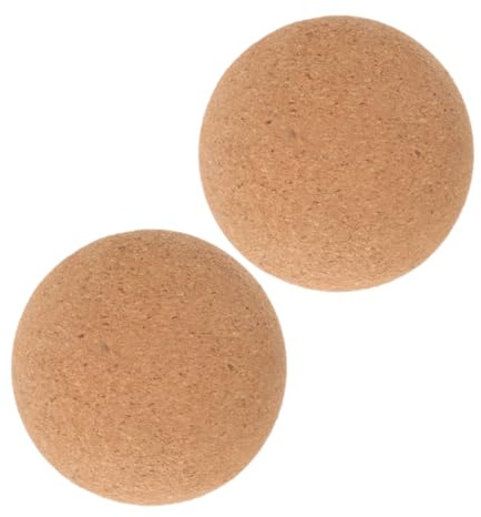 TOYANDONA 2piezas Bola de Masaje de Corcho Pelota de Masaje Multiusos para Cuello y Espalda Alivio Muscular en Casa Trabajo