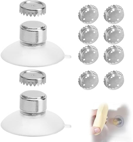 Confezione Da 2 Porta Sapone Magnetico Portasapone Portasapones Magnetico Include 8 Portasapone - Non Richiede Foratura - Montaggio Robusto per Doccia Lavandino Bagno