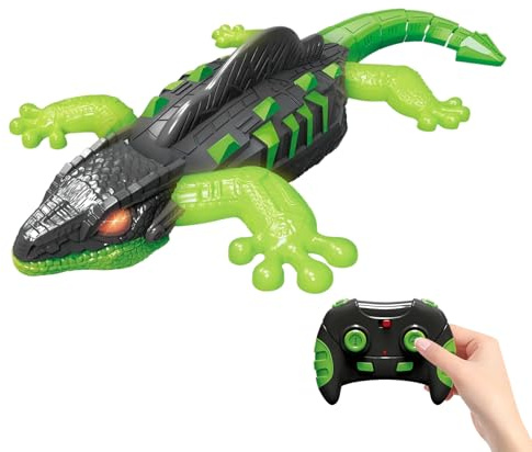 Générique Lézard à Distance grimpe au Mur, Jouet lézard télécommandé, Gecko Rampant Mural, pour Bas de Noël, Jeu pour Enfant, fête à la Maison, Verre, Salon extérieur, Vacances