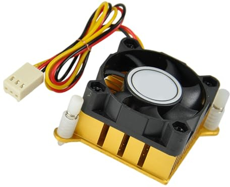 Ranuw Dissipatore di calore in alluminio, DC5 V, 12 V, 40 mm, 40 x 40 x 10 mm, ventola per scheda grafica per un raffreddamento efficace dei chipset Northbridge