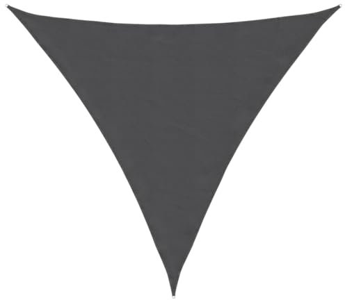 vidaXL Sonnensegel Wasserfest Sonnenschutz Windschutz Sonnendach UV Schutz Garten Terrasse Balkon Oxford-Gewebe Dreieckig 4x4x4m Anthrazit