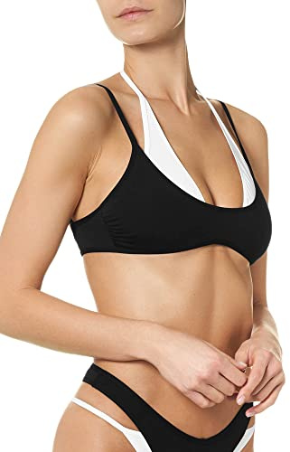 goldenpoint Bikini da Donna Bustier Double Layer, Nero, 2B