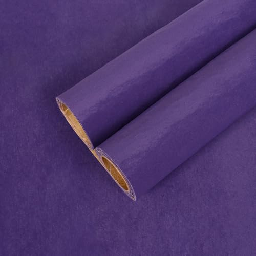 CHIHUT 12”x100” Self Adhesive Velvet Flocking Liner for Jewelry Drawer Box Lining Purple Soft Felt Drawer Liner for Bedroom Dresser Thick Velvet Fabric Wallpaper Peel and Stick for Art Crafts