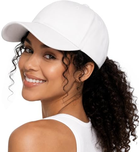 Lvaiz Womens Satin Lined Baseball Cap Washed Cotton Adjustable Dad Hat