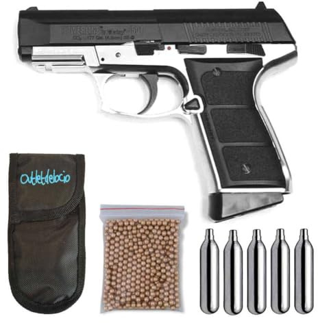 Pistola Perdigón Daisy 5501 Blowback 4,5mm. + Funda + Balines + Bombonas co2. 23054/29318/13275