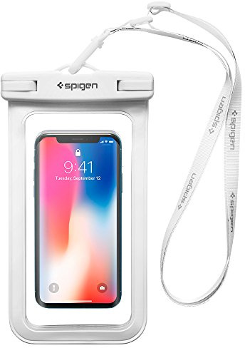 Spett vattentätt mobilskal [A600] *IPX8-certifierad* [upp till 15,2 tum)] Pemium Universal vattentät dammtät mobilväska för mobiltelefoner iPhone/Galaxy/Huawei/OnePlus/Moto – vit