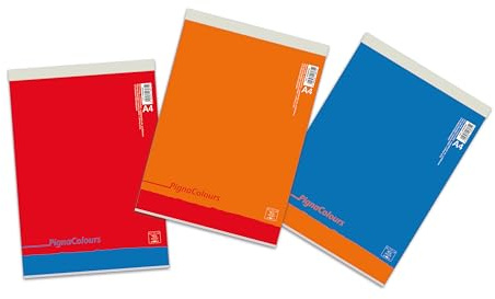 Pigna, Blocco Appunti a Quadretti, Formato A4, 60 fogli, Ideale per Studenti e Professionisti, Confezione da 10