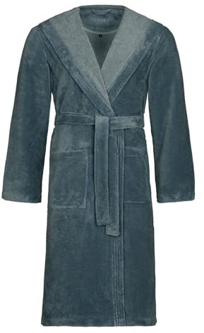 Vossen Damen & Herren Bademantel Lynn cadet blue L