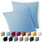 Blumtal Kissenbezug 60 x 60, 2 Stück - Oeko-TEX zert. Kissenbezüge 100% Mikrofaser in extra weich & waschmaschinenfest - Bezug Kissen 60x60 Blau