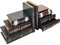 Bookends Vintage Decorative Wooden Book Organiser False Book Shelf Tidy Bookends for Office, Library or Study (311)