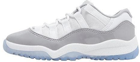 Nike 11 Retro Low Ps Sneaker, White/University Blue/Cement Grey, 33 EU