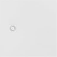 Roca APA0132032001100 - Plato de ducha extraplano de STONEX® TERRAN SQUARE, medidas 80 x 80 x 2,6 cm, color blanco textura grava