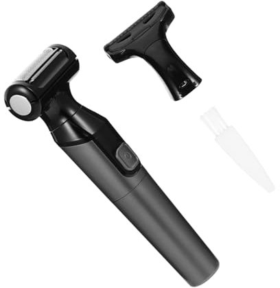 DRESSOOS Depilatore Elettrico Per Donna 2 in 1, Rasoio Elettrico Portatile Per Corpo, Tagliacapelli Compatto Senza Filo, Uso Indolore Per Ascelle, Gambe e Bikini, Per Viaggi