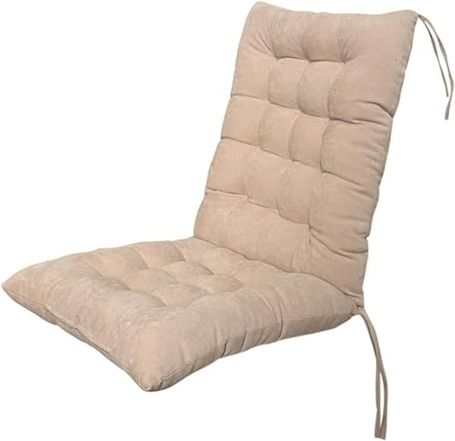 Eivdru Coussins de chaise de jardin - 45 x 100 cm - Coussin avec dossier pour fauteuil, chaise de salon - Coussin doux avec dossier pour chaises de terrasse