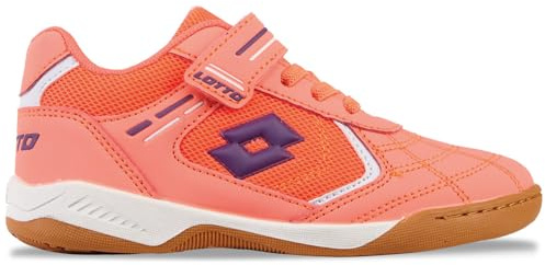 Lotto Sneaker Unisex per Bambini Soccera K Kids, Fr Coral Purple, 32 EU