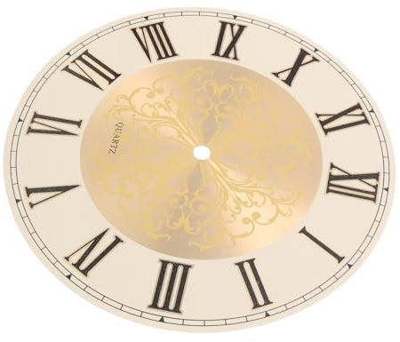 Alipis Placa De Cuadrante Metálica Redonda para Reloj De Pared Accesorio Fácil De Instalar para Proyectos DIY Hogar