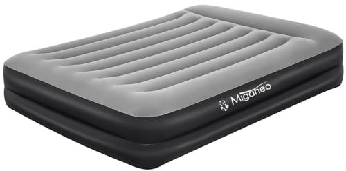 Miganeo Premium Luftbett | XL 203 x 152 x 46 cm | | integrierte Elektropumpe | antimikrobielle Oberfläche | bis 300 kg