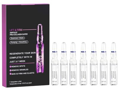 Aumotop EELHOE Esencia en Ampolla Lifting Pro-colágeno Reduce las Arrugas para Pieles Secas, Grasas, Sensibles y Maduras 7 Ampollas X 2 Ml