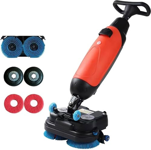 Commercial Floor Scrubber, Electric Floor Cleaner Machine for Kitchens, Schools, Supermarkets, Hotels, Factories - Walk Behind Polisher and Buffer