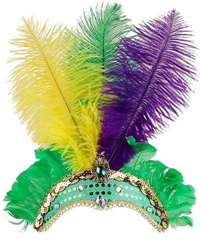 Tianeri Dam elastisk vintage Showgirl pannband glänsande strass huvudbonad för karneval fest maskerad festival bröllop cocktail fest prestanda dekoration