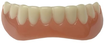 Instant Smile Veneer Inferiore Flessibile e Comodo, Facile Adattamento, Comfortable Fit, One Size Fits Most, Denti Temporanei per Sostituire Denti Mancanti