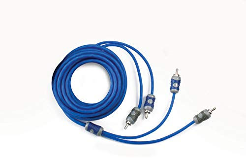 KICKER 46KI21 K-Series 2-Channel RCA Interconnect, 1.0 Meter