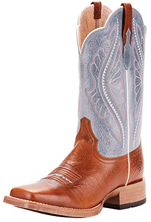 ARIAT Primetime Western Boot, Botas Vaqueras Mujer, Gingersnap/Baby Blue Eyes, 39.5 EU Ancho
