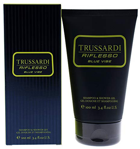 Trussardi Riflesso Blue Vibe by Trussardi for Men - 3.4 oz Shampoo and Shower Gel