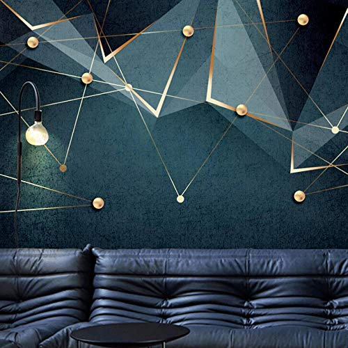 YXTSmurals Mural De Pared Cuarto De Los Niños - Moda Metal Triángulo Patrón - Papel Tapiz Fotográfico Tapiz 3D Mural No Tejido Papel Pintado Y Tapiz Y Decoración