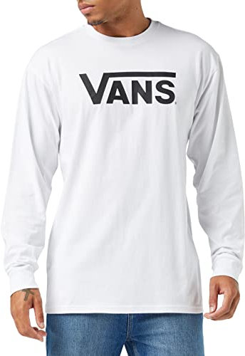 Vans Classic Ls T-Shirt, Blanc/Noir, L Homme, VN0A7UECYB21