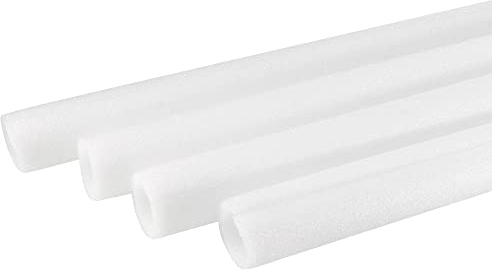 sourcing map Foam Tube Sponge Protective Sleeve Heat Preservation 1000mm/3.28ft Length 25mm(1 Inch) ID for Pipe Insulation, Pack of 4