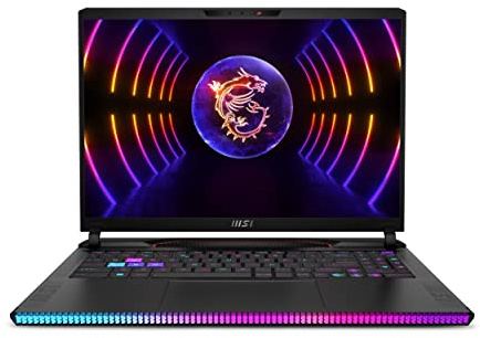 MSI RAIDER GE68 HX Gaming Laptop (13VG-093UK) i9-13980HX,16 UHD+ 120Hz Panel, GeForce RTX 4070 GDDR6 8GB, 16GB*2, 1 TB SSD, Windows 11, Core Black