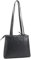 Lloyd Baker London Zip Top Echtleder Tote Bag Schultertasche Damen Leder Handtasche HAMPI, navy, 30 Centimeters , Medium