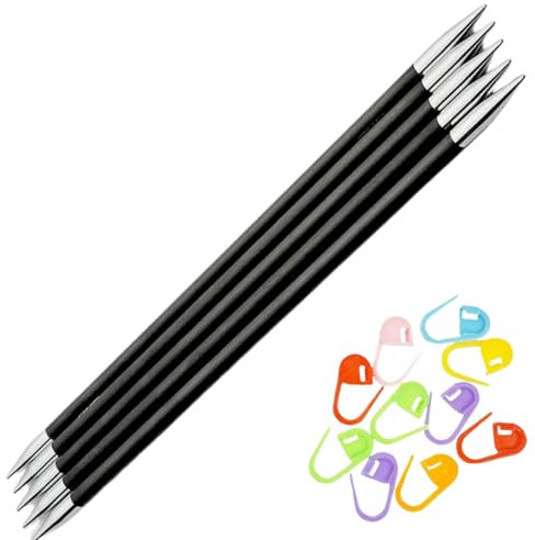 KnitPro Karbonz 8-Inch US 4 (3.5mm) DPN Double Pointed Knitting Needles