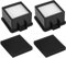 F43 HEPA-Filter für Dirt Devil UD20005 UD20010 Cyclonic Quick Vac Handstaubsauger für Dirt Devil 2PY1105000, 1PY1106000 HEPA-Filter und Schaumstofffilter, 2 Stück