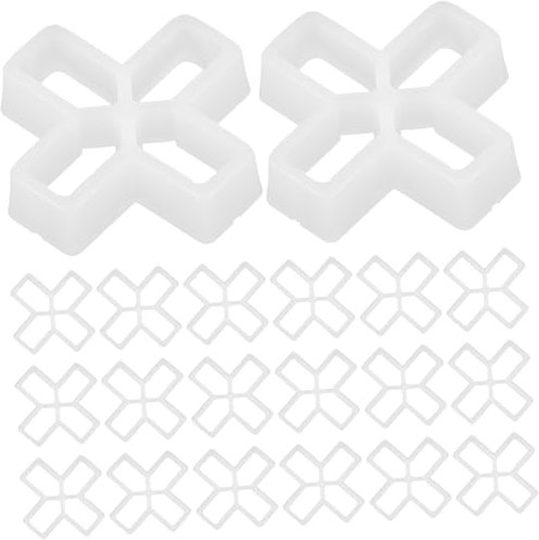 Housoutil 100pcs Tile Leveler Spacers 10mm Ceramic Tile Grout Spacers for Flooring