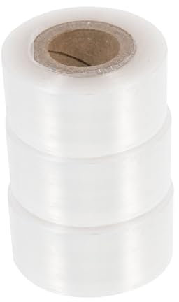 ANDRESLAD 3rollo Cinta De Injerto Flexible y Estirable Autoadhesiva Transparente para Árboles Frutales