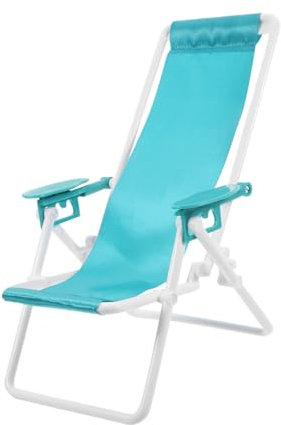 SEWOART Klappbarer Miniatur-loungesessel Aus Kunststoff Nautisches Dekor Für Puppenhaus Ozean-thema Strandhaus-dekor Für Outdoor-aktivitäten Wie Picknicks Und Camping