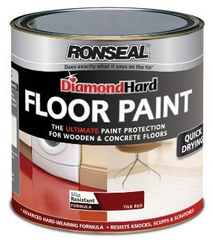 Ronseal DHFPTR25L 2.5L Diamond Hard Floor Paint - Tile Red by Ronseal