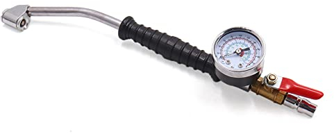 sourcing map Schnellkupplungs Reifenluftdruckprüfer - 0-220 psi - Mit Manometer für Autos